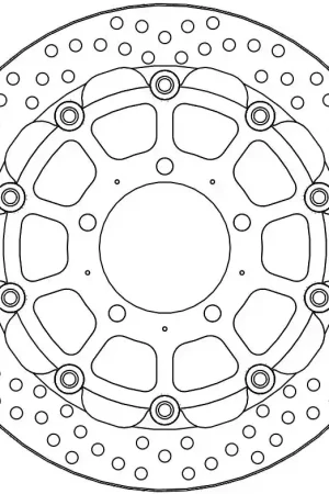Uitverkoop MOTO MASTER - HALO 5,5MM RACING SERIES - Brake Discs - FLOATING ALU DISC 300