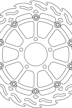 Alleen Vandaag MOTO MASTER - 112040 - Brake Discs - Flame Floating Alu Disc 320
