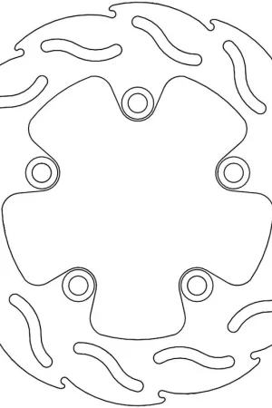 MOTO MASTER - 110223 - Brake Discs - Flame Fixed Disc 220 Direct Beschikbaar