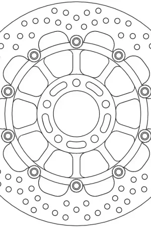 MOTO MASTER - HALO FLOAT ALU OFFS. DISC 310 - Brake Discs - Aluminium Hoge Kwaliteit