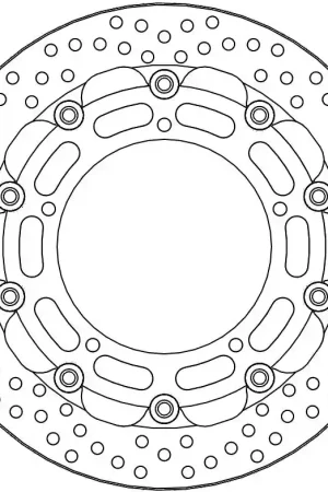 MOTO MASTER - HALO 5,5MM RACING SERIES - Brake Discs - FLOATING ALU DISC 300 Snelle Levering