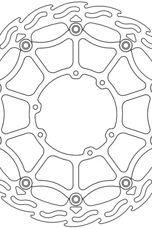 Direct Verzonden MOTO MASTER - 111041 - Brake Discs - FLAME FLOATING STEEL DISC 320