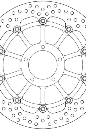 Trendy MOTO MASTER - 113103 - Brake Discs - HALO FLOAT ALU OFFS. DISC 320