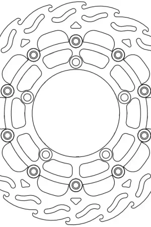 MOTO MASTER - 112059 - Brake Discs - Flame Floating Alu Disc 310 Bulkbestelling