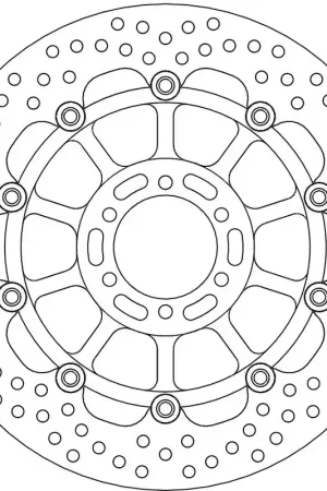 Lage Kosten MOTO MASTER - 113102 - Brake Discs - HALO FLOAT ALU OFFS. DISC 300