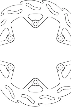 Flitsaanbieding MOTO MASTER - 110225 - Brake Discs - Flame Fixed Disc 245