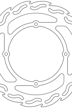 Beste Prijs MOTO MASTER - 110295 - Brake Discs - Flame Fixed Disc 240