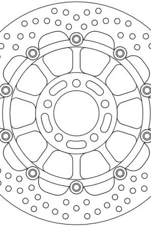 Authentiek MOTO MASTER - 113117 - Brake Discs - HALO FLOAT ALU OFFS. DISC 300