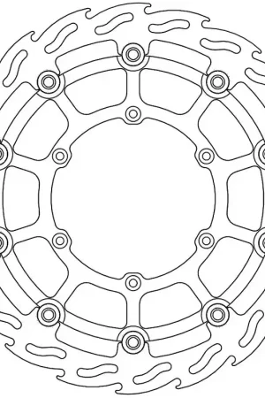 MOTO MASTER - 112056 - Brake Discs - Flame Floating Alu Disc 310 Veilige Betaling