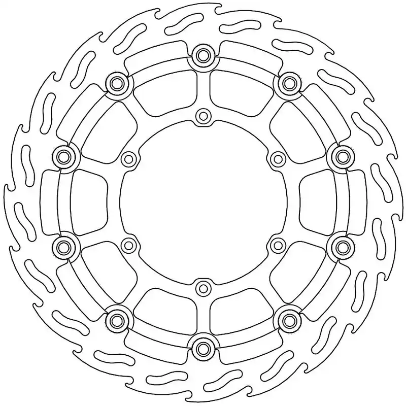MOTO MASTER - 112056 - Brake Discs - Flame Floating Alu Disc 310 Veilige Betaling