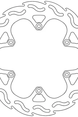 Snelle Levering MOTO MASTER - 110222 - Brake Discs - Flame Fixed Disc 240