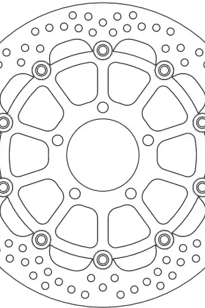 Handgemaakt MOTO MASTER - 112134 - Brake Discs - HALO FLOATING ALU DISC 290