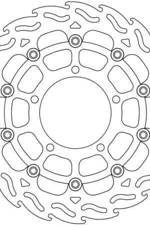 MOTO MASTER - 112051 - Brake Discs - Flame Floating Alu Disc 310 Limited Edition