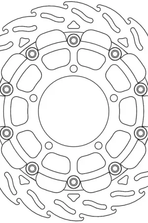 MOTO MASTER - FLAME 5,5MM RACING SERIES - Brake Discs - FLOATING ALU DISC 310 Koop Vandaag