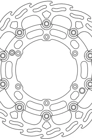 MOTO MASTER - 112072 - Brake Discs - Flame Floating Alu Disc 298mm Bulkbestelling