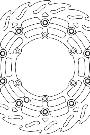 Koop Vandaag MOTO MASTER - 112294 - Brake Discs - FLAME FLOATING ALU DISC 300