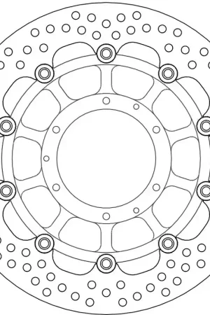 MOTO MASTER - HALO FLOAT ALU OFFS. DISC 296 - Brake Discs - Geschikt voor Honda Gecertificeerd