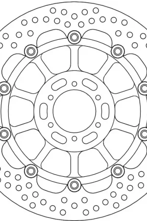 Speciale Aanbieding MOTO MASTER - 113104 - Brake Discs - HALO FLOAT ALU OFFS. DISC 296