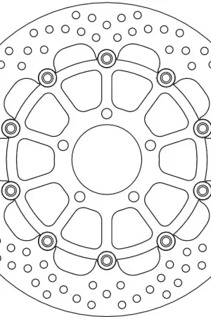 Merkproduct MOTO MASTER - HALO FLOATING ALU DISC 310 - Brake Discs - Lichtgewicht en duurzaam