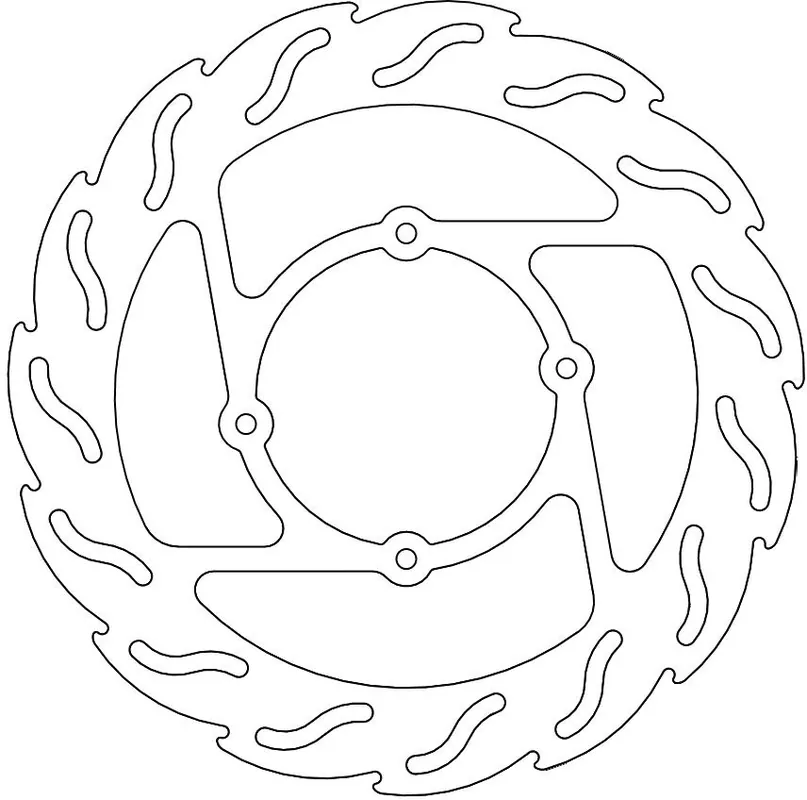 MOTO MASTER - 110311 - Brake Discs - 260mm Disc Steel Innerring Luxe