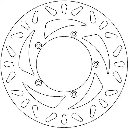 Budget FERODO - FMD0326R - Brake Discs - Compatibel met Aprilia Atlantic