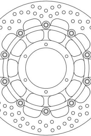 MOTO MASTER - 113116 - Brake Discs - HALO FLOAT ALU OFFS. DISC 310 Superprijs