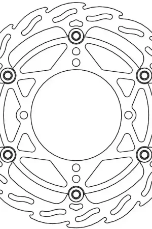 MOTO MASTER - 112084 - Brake Discs - Flame Floating Alu Disc 270 Trendy