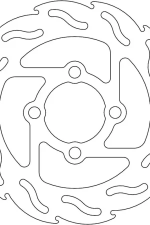 Flitsaanbieding MOTO MASTER - 110302 - Brake Discs - Flame Fixed Disc 200