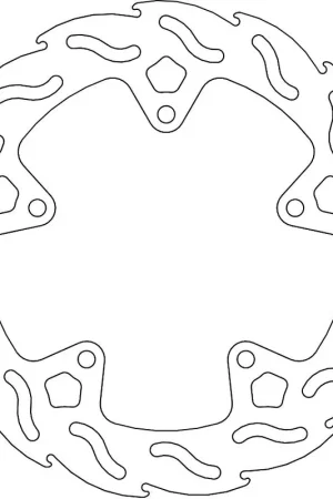 MOTO MASTER - 110624 - Brake Discs - Flame Fixed Disc 245 Aanbieding