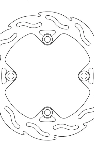 MOTO MASTER - 110204 - Brake Discs - Flame Fixed Disc 220 Nieuw