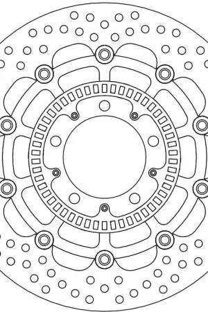 Voordeelprijs MOTO MASTER - 112124 - Brake Discs - HALO FLOATING ALU DISC 300