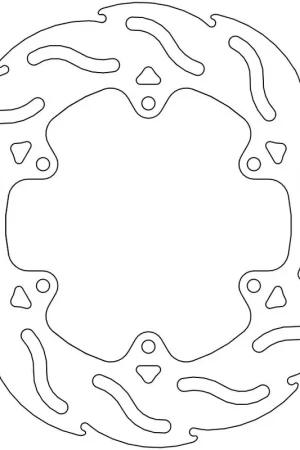 Professioneel MOTO MASTER - 110427 - Brake Discs - Flame Fixed Disc 220