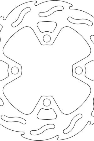 MOTO MASTER - 110321 - Brake Discs - Flame Fixed Disc 200 Ambachtelijk