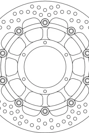 Gereduceerde Prijs MOTO MASTER - HALO FLOAT ALU OFFS. DISC 296 - Brake Discs - Alu Offsets