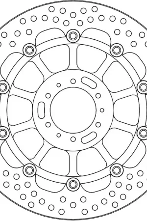 Groothandel MOTO MASTER - HALO FLOAT ALU OFFS. DISC 296 - Brake Discs - Geschikt voor Honda