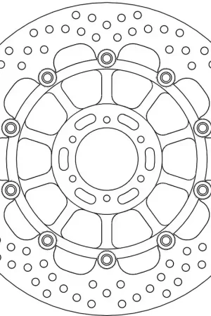 MOTO MASTER - 113115 - Brake Discs - HALO FLOAT ALU OFFS. DISC 310 Must-Have