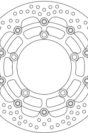 Gratis Verzending MOTO MASTER - HALO FLOATING ALU DISC 290 - Brake Discs - Remschijf