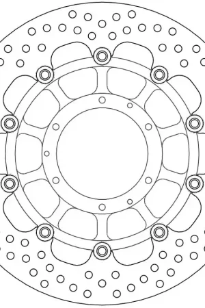 Limited Edition MOTO MASTER - 113109 - Brake Discs - HALO FLOAT ALU OFFS. DISC 310