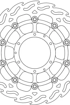 MOTO MASTER - 113017 - Brake Discs - FLAME FLOAT ALU DISC 310 Nu Kopen