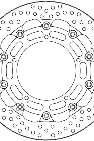Snelle Levering MOTO MASTER - HALO 5,5MM RACING SERIES - Brake Discs - FLOATING ALU DISC 310