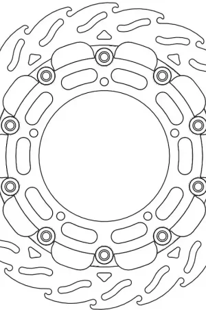 MOTO MASTER - FLAME 5,5MM RACING SERIES - Brake Discs - FLOATING ALU DISC 310 Plaats Bestelling