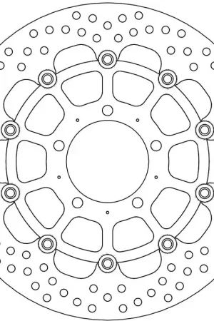 MOTO MASTER - 112125 - Brake Discs - HALO FLOATING ALU DISC 310 Laatste Kans