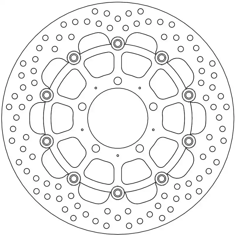 MOTO MASTER - 112125 - Brake Discs - HALO FLOATING ALU DISC 310 Laatste Kans