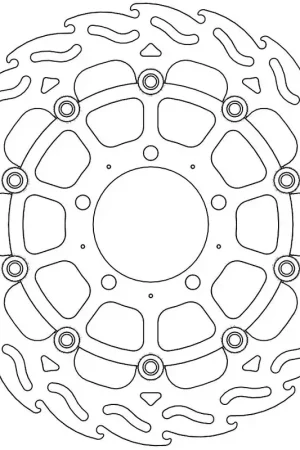 MOTO MASTER - 112058 - Brake Discs - Flame Floating Alu Disc 310 Betaalbaar