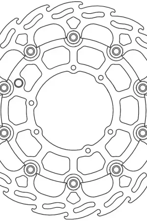 MOTO MASTER - 112150 - Brake Discs - FLAME FLOATING ALU DISC 298MM Dagaanbieding