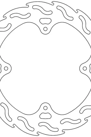 MOTO MASTER - 110207 - Brake Discs - Flame Fixed Disc 240 Laatste Versie