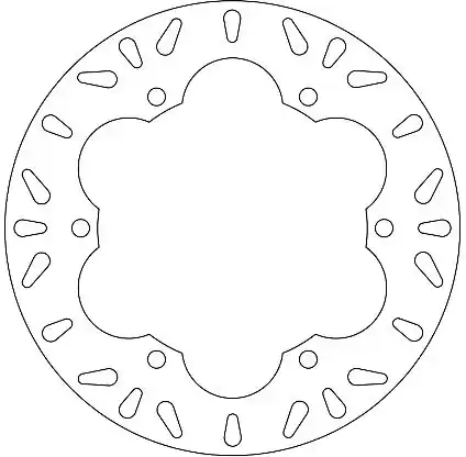 FERODO - FMD0076R - Brake Discs - Geschikt voor Kawasaki Gpx 750 r h Beperkte Voorraad