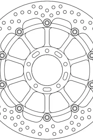 MOTO MASTER - 113138 - Brake Discs - HALO FLOAT ALU OFFS. DISC 320 Topkwaliteit