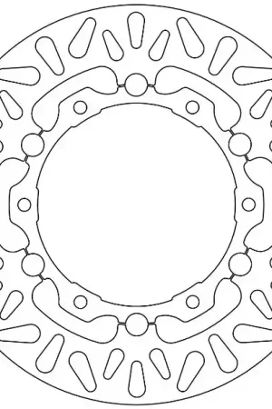 FERODO - FMD0422RF - Brake Discs - Geschikt voor Yamaha Xp 500 Handgemaakt