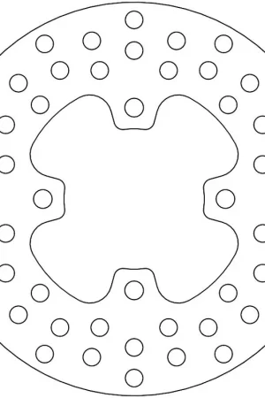 Nieuwe Collectie MOTO MASTER - 110277 - Brake Discs - ROUND FIXED DISC 177,8